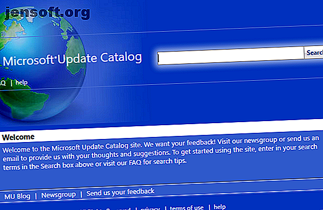 Hvad er Microsoft Update Catalog, og hvad tilbyder det?  Her er, hvordan du installerer individuelle opdateringer fra det.