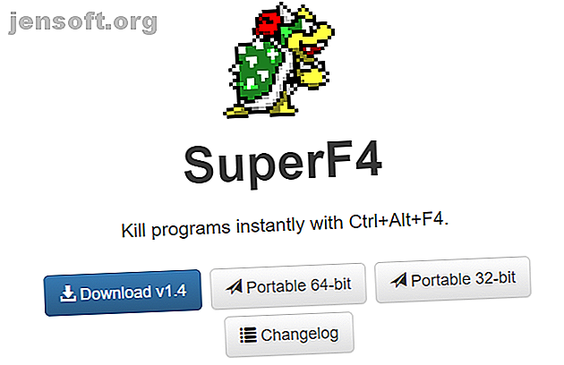 Ceci est une capture d'écran de l'application SuperF4 pour Windows