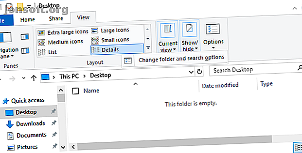 Modifier les options de dossier et de recherche dans l'Explorateur de fichiers Windows.