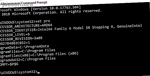 commande de windows set pro info processeur