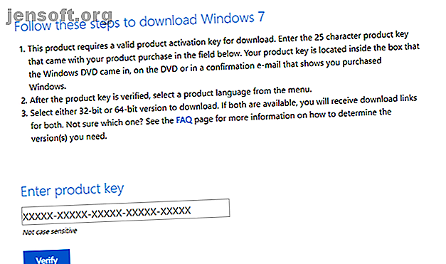 ISO de Windows 7 de Microsoft