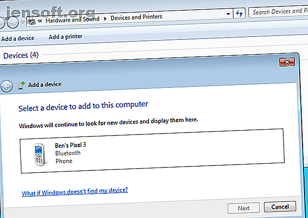 Windows 7 Ajouter un périphérique Bluetooth