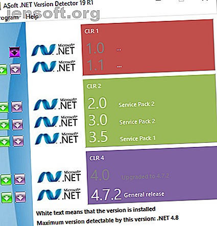 détecteurs de version asoft net framework