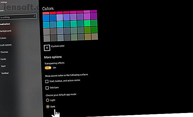 Mode sombre de Windows 10