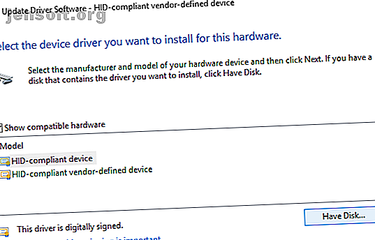 Le logiciel de pilote Windows 10 possède un disque