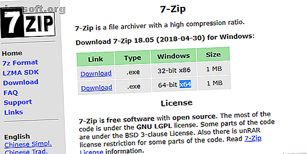 Version 7-Zip 64 bits
