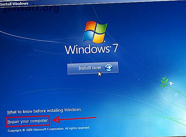 Écran de démarrage Windows 7