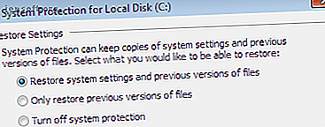 Activer la protection du système dans Windows 7