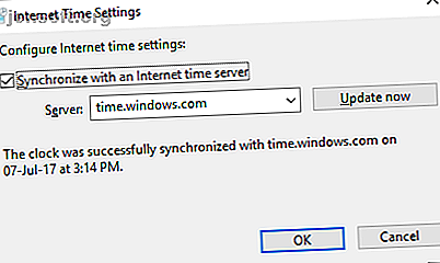 Les paramètres de temps Windows Internet vous permettent de choisir un serveur de temps pour conserver l'heure correcte