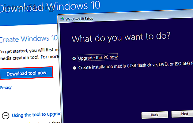 Télécharger la mise à niveau de l'outil de création de support Windows 10 maintenant: créez un support d'installation