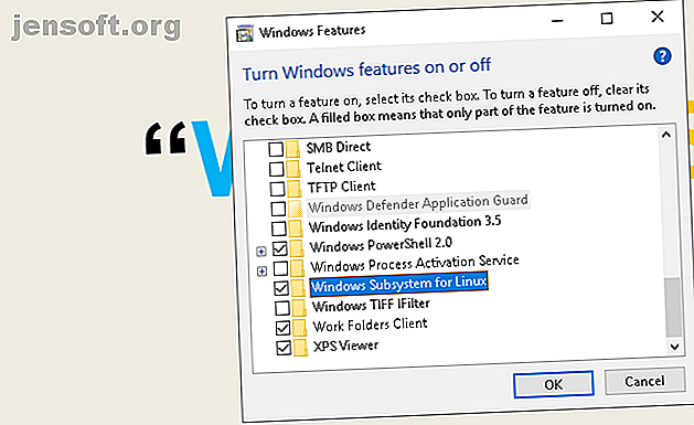 Windows 10 activer Linux