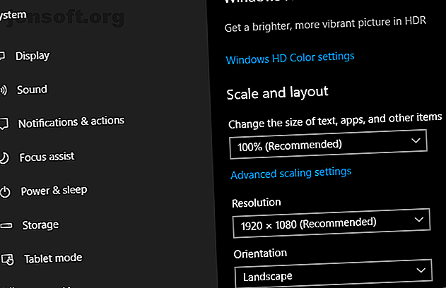 Windows 10 Orientation de l'écran
