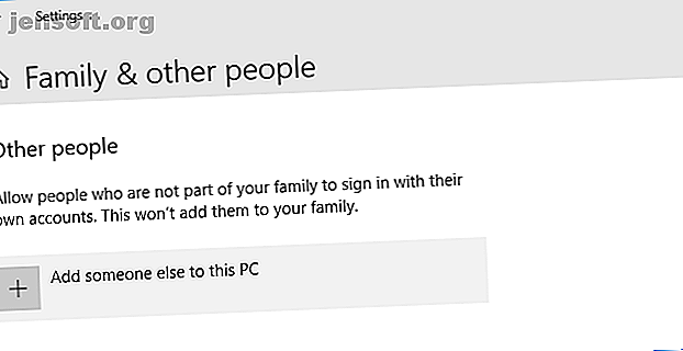 Ajouter un nouveau compte utilisateur Windows 10