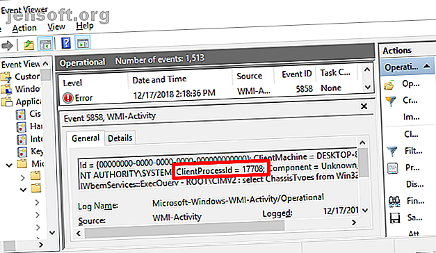 Activité de l'hôte du fournisseur WMI de l'Observateur d'événements Windows sur une utilisation élevée de l'UC