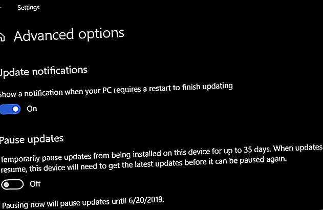 Windows 10 Pause Mises à jour